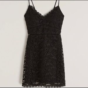Abercrombie and Fitch Black Lace Mini Dress